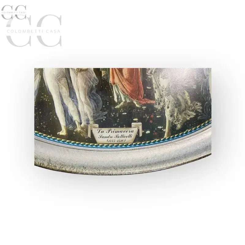 Fragmento di piatto decorativo con dipinto di Botticelli per tazze e tazzine