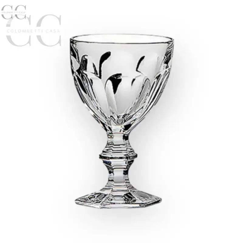 Calice Acqua Berlino taglio coste cristallo Collevilca in cristallo intagliato