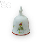 Campanella Richard Ginori con design di pupazzo di neve in porcellana bianca