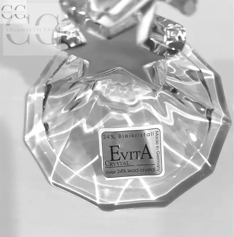 Ciotola a stella in cristallo trasparente per tazze e tazzine Evita
