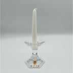 Candeliere cristallo Nachtmann forma esagonale