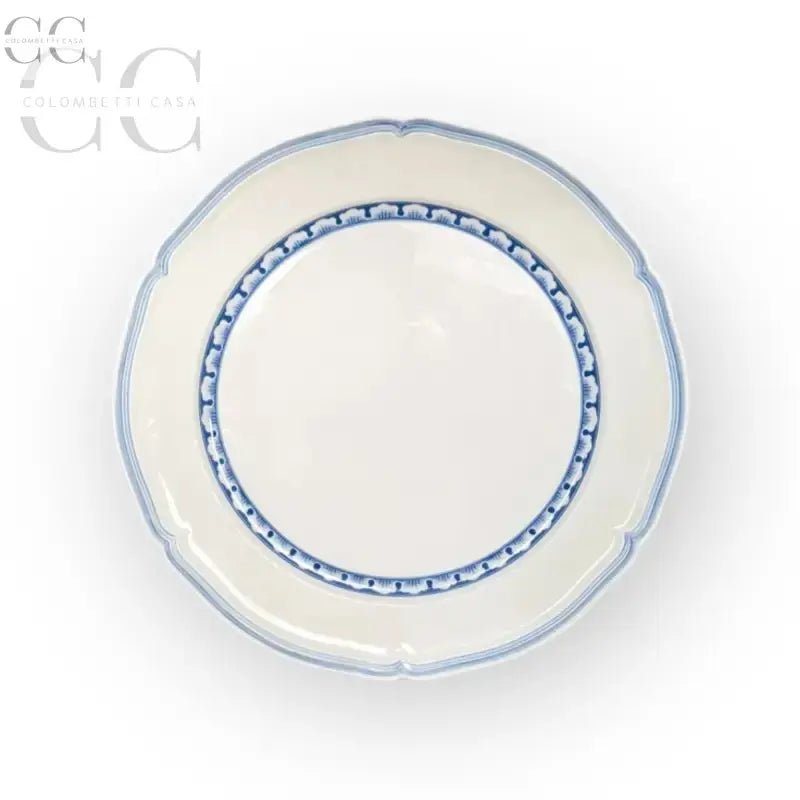 Piatto Casa Azul con bordo blu, porcellana Villeroy&Boch, elegante e raffinato