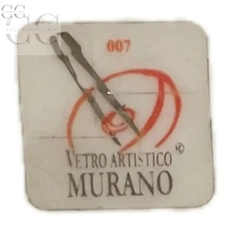 Sticker decorativo in vetro di Murano per Centrotavola vintage con tazze e piatti