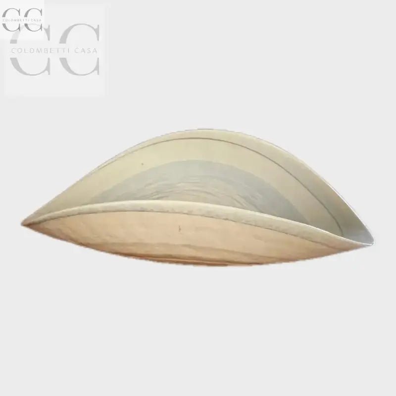 Bowl curvato off-white in vetro di Murano della collezione Centrotavola