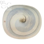 Piatto in vetro di Murano con design swirled ideale per tazze e tazzine vintage