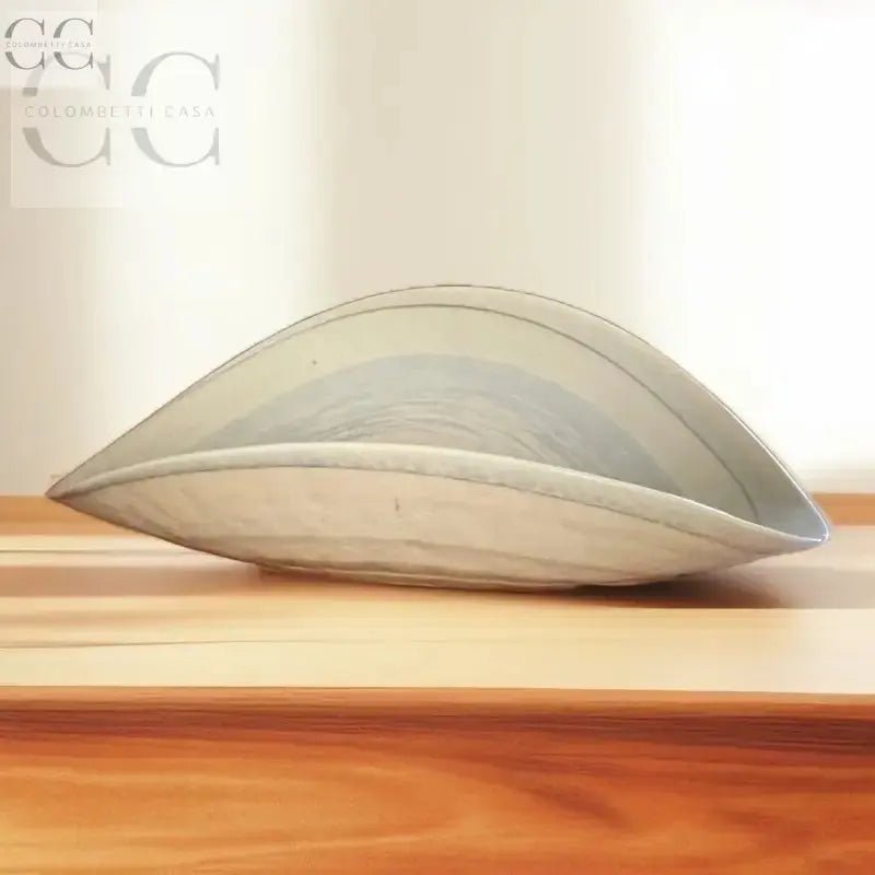 Piatto decorativo a forma di foglia in vetro di Murano, parte della Centrotavola