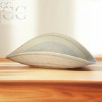 Piatto decorativo a forma di foglia in vetro di Murano, parte della Centrotavola