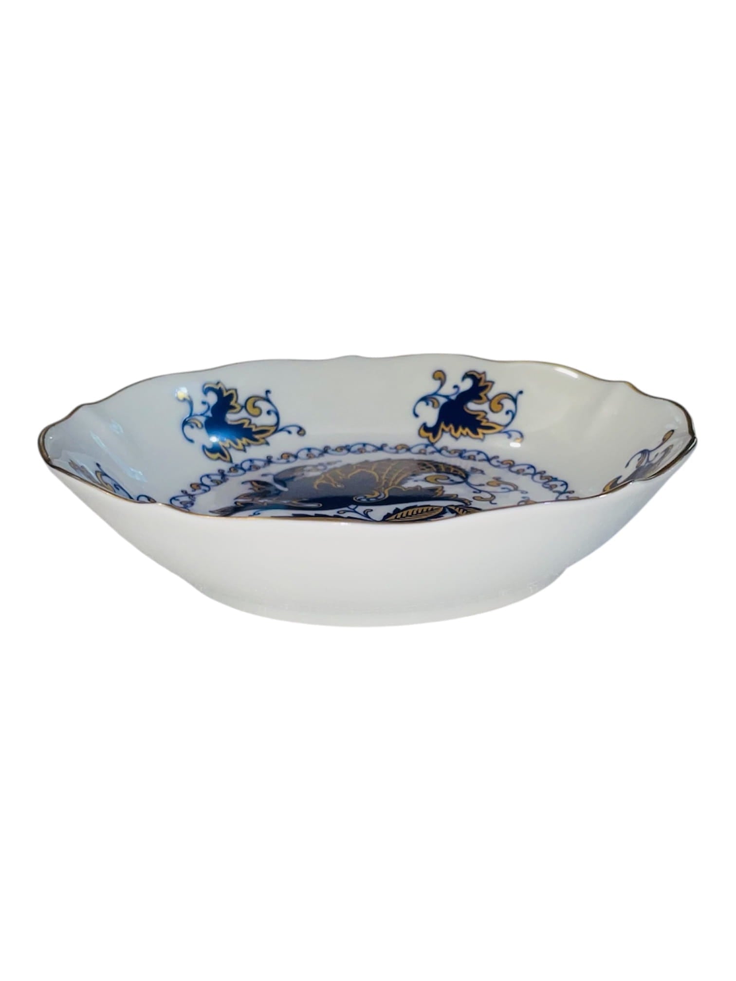 Ciotolina con oro zecchino dipinta a mano in porcellana
