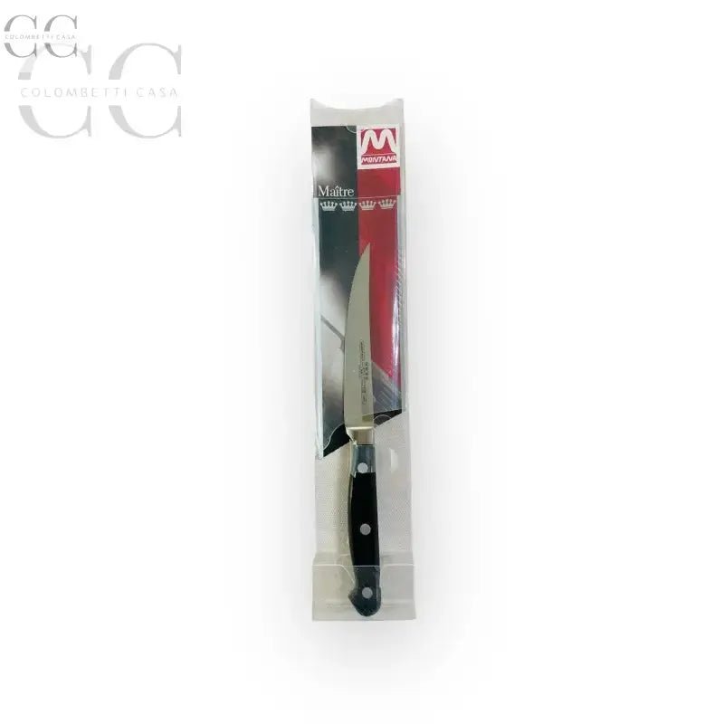 Coltello Costata Maitre Montana confezionato con coltello da paring in vista