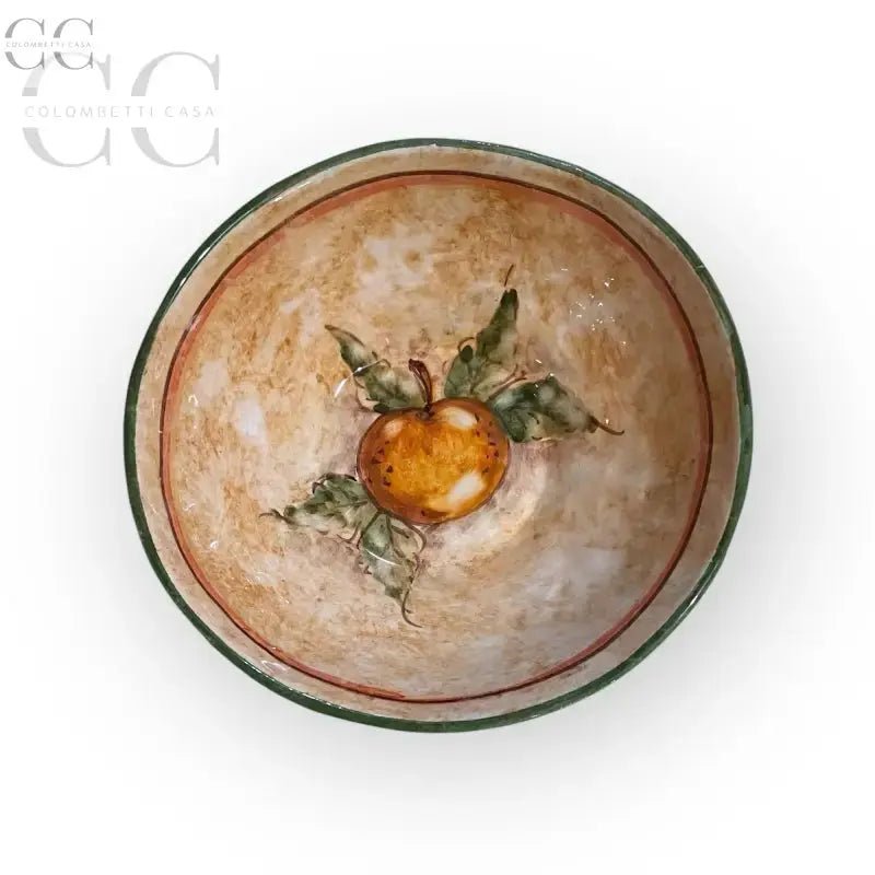 Coppetta ceramica di Gubbio CAFF con design a mano, ideale per tazze e piatti decorativi