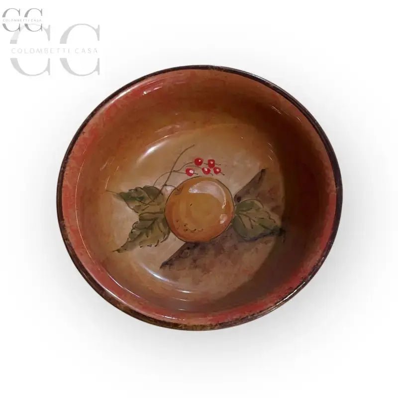 Bowl dipinta a mano con design fruttato per tazze e tazzine di ceramica di Gubbio