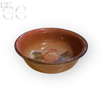 Bowl in terracotta dipinta a mano, parte della collezione CAFF di Gubbio