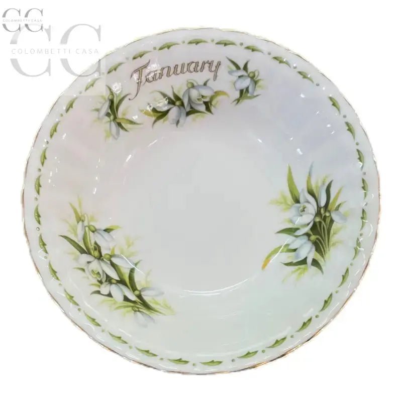Coppetta Royal Albert Gennaio fiori del mese in elegante ceramica con design floreale