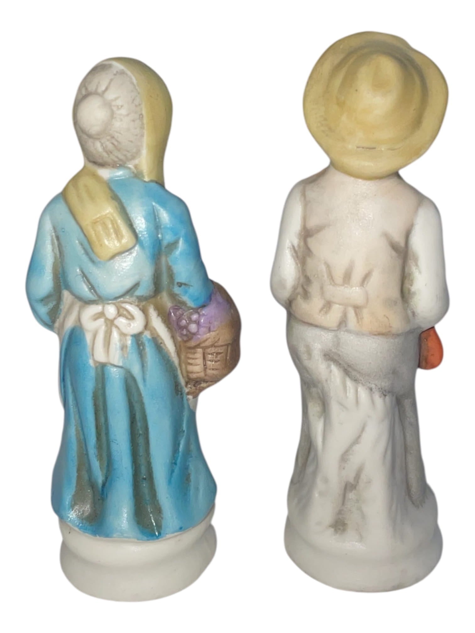 Coppia statuette - i nonni contadini in porcellana