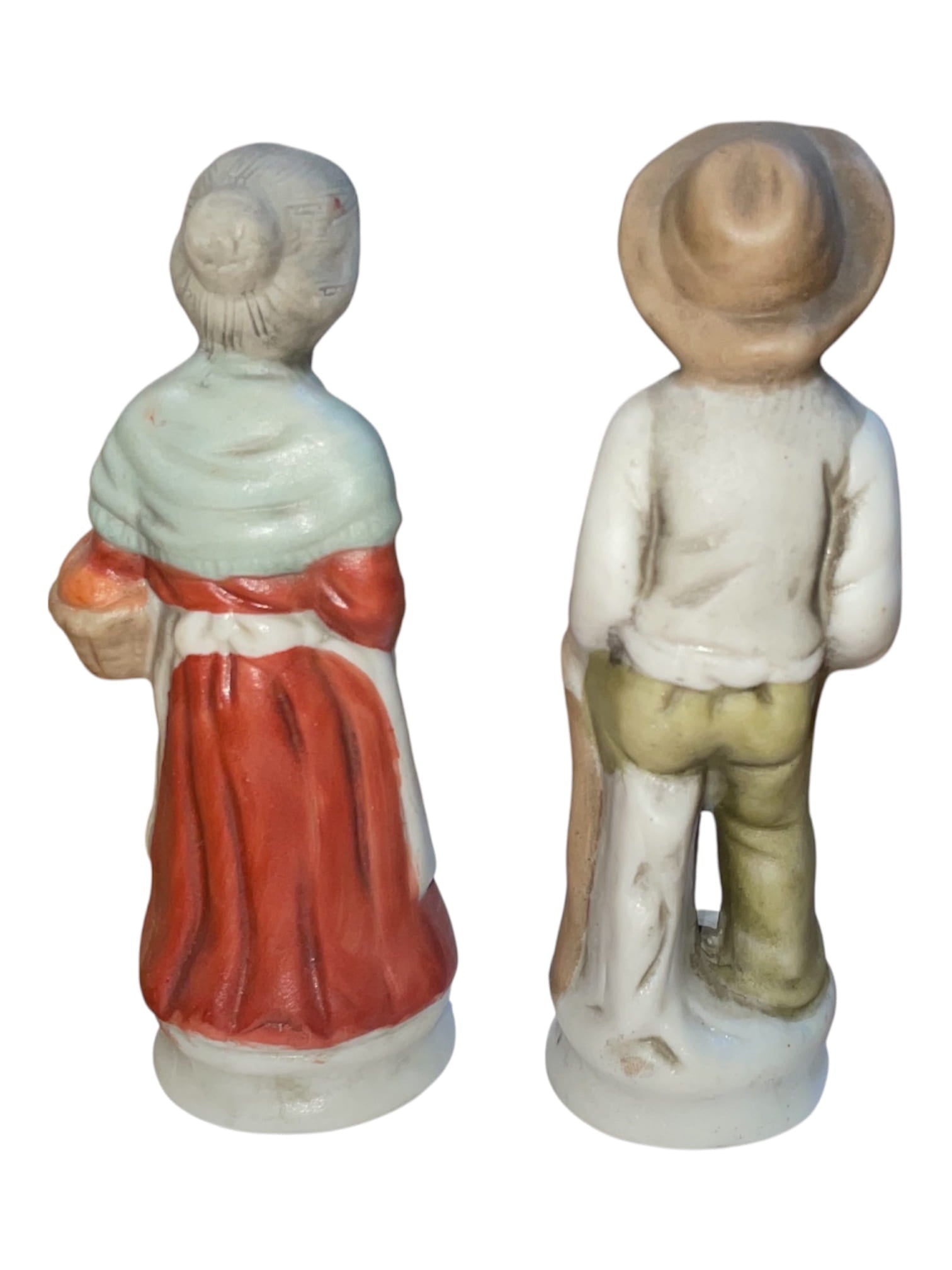 Coppia statuette - i nonni contadini in porcellana