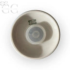 Ciotola in ceramica bianca con centro in plastica, Dosa zucchero Tric blu Arzberg