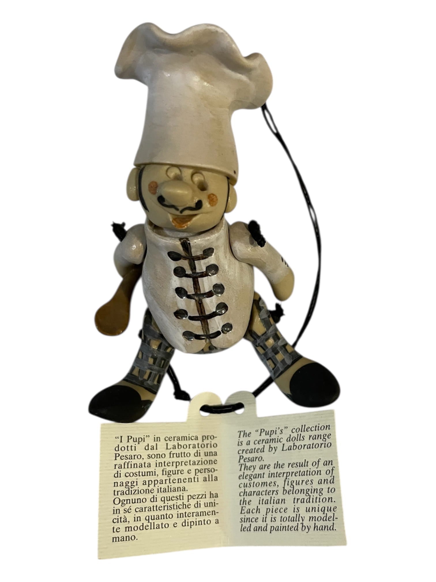 I Pupi cuoco in ceramica Laboratorio Pesaro