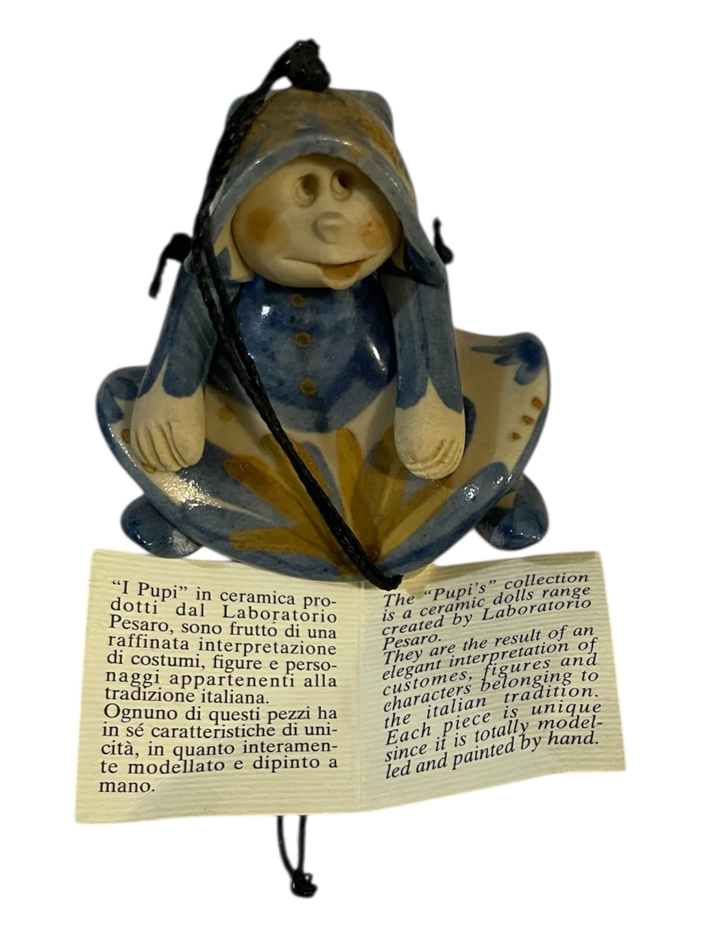 I Pupi donnina ceramica Laboratorio Pesaro