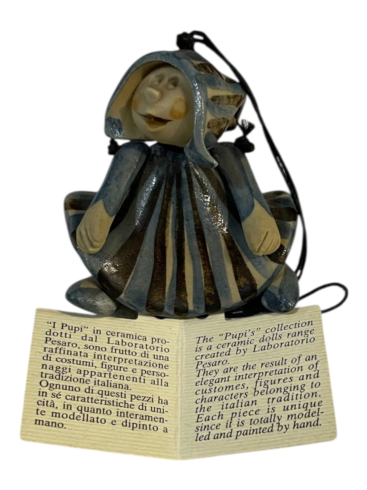 I Pupi donnina ceramica Laboratorio Pesaro