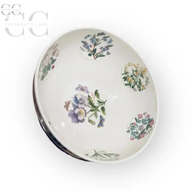 Insalatiera cm 27 Botanic Garden, ciotola in ceramica con decorazione floreale