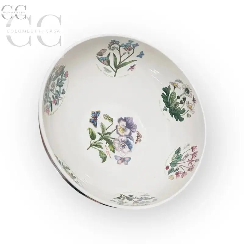 Ciotola bianca decorata con fiori del prodotto Insalatiera cm 27 Botanic Garden