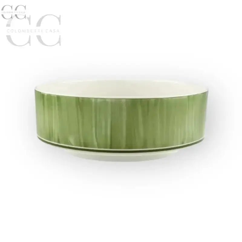 Insalatiera Flora in porcellana Villeroy&Boch, tazze verde e bianco