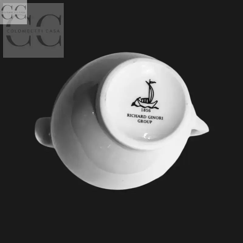 Lattiera Borromeo bianco porcellana Richard Ginori in ceramica bianca elegante