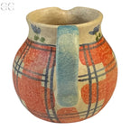 Lattiera decoro scozzese rosso e blu ceramica Italica Ars Colombetti Casa