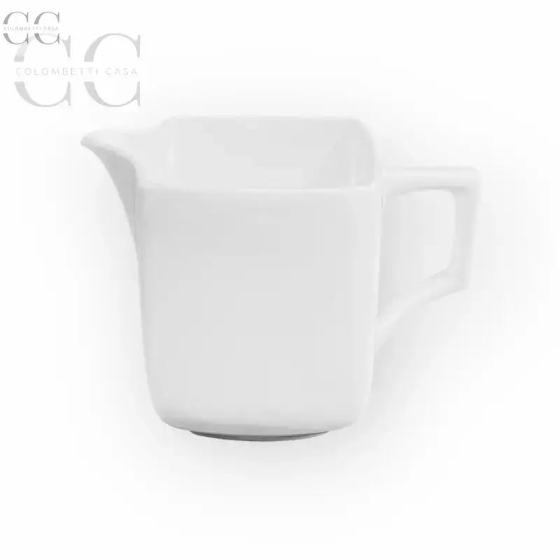 Lattiera Vela bianco in porcellana Richard Ginori con manico elegante per tazze
