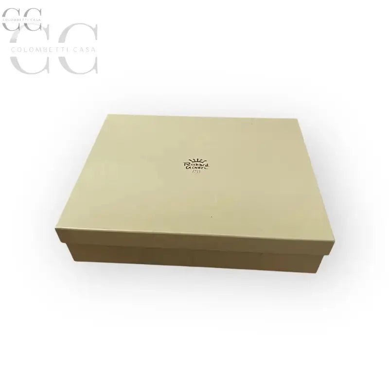 Scatola quadrata beige della collezione Marescialla di Richard Ginori