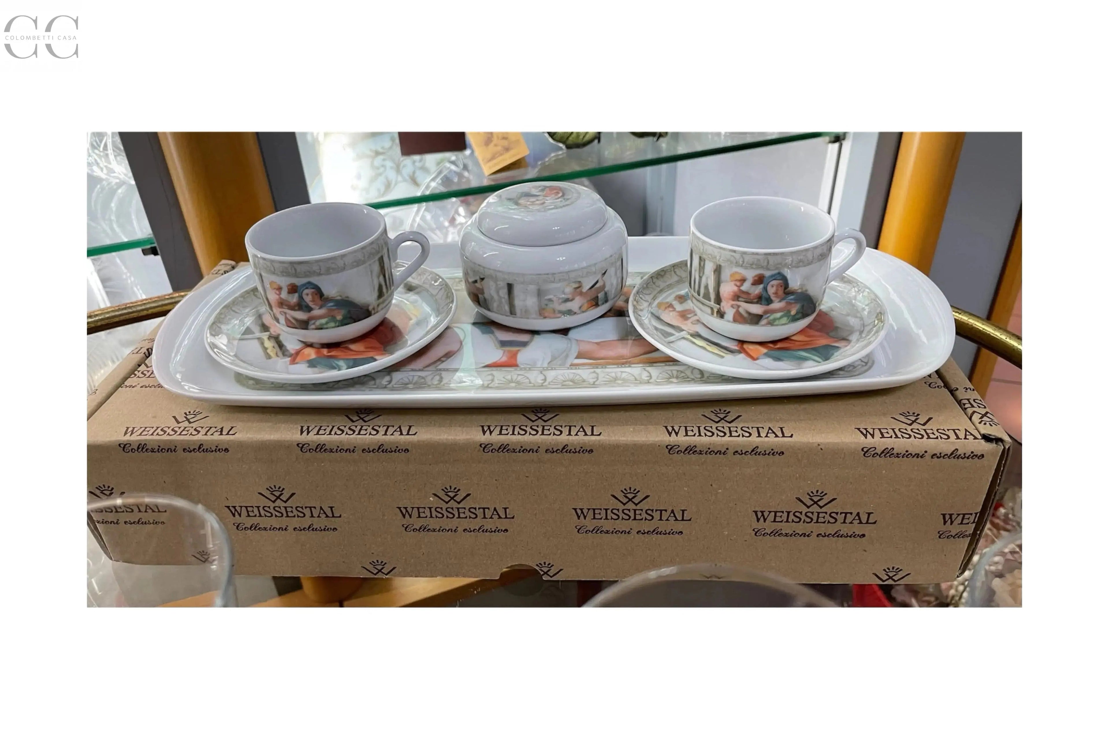 Le Sibille di Michelangelo tazze caffè porcellana Weissestal Weissestal