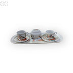 Le Sibille di Michelangelo tazze caffè porcellana Weissestal - Colombetti Casa