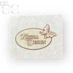 Piastrella quadrata con logo Krystal Design in figura Papa Wojtyla in argento