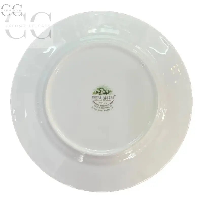 Piattino dessert Royal Albert Maggio fiori del mese su fondo bianco elegante