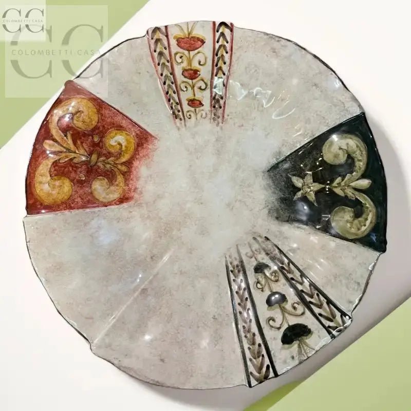 Piatto centrotavola ceramica di Gubbio decorato da Mastro Giorgio, ideale con tazze e tazzine