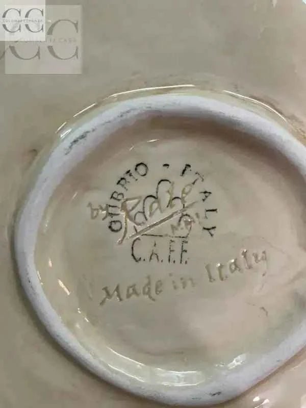 Piatto centrotavola ceramica di Gubbio