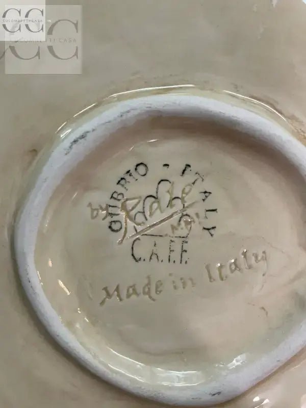 Piatto centrotavola in ceramica di Gubbio con Marchio del Mastro Giorgio