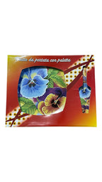 Piatto da portata con paletta decoro violette