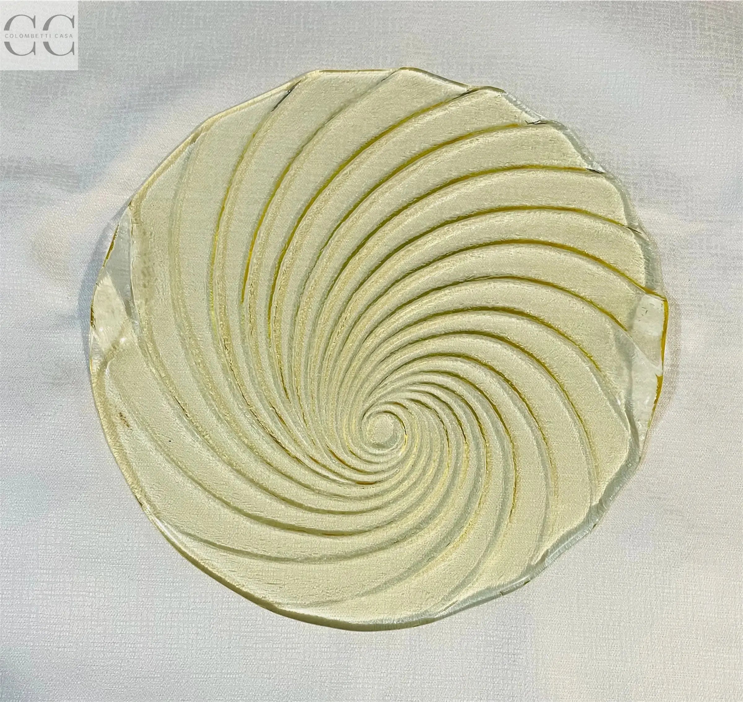 Piatto vetro con manici Colombetti Casa