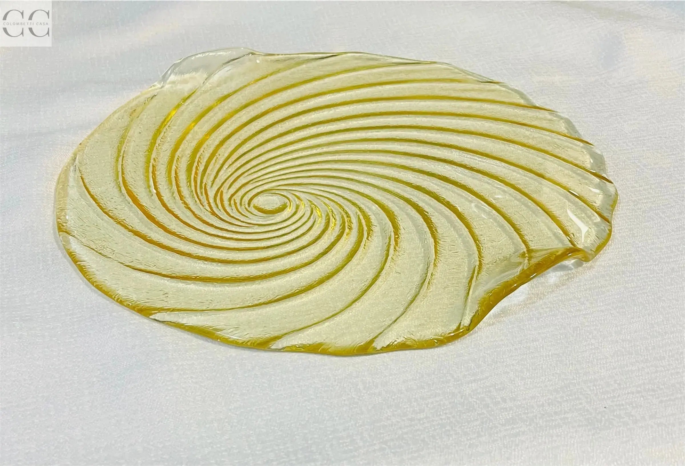 Piatto vetro con manici Colombetti Casa