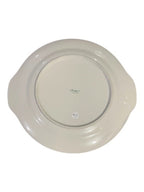 Piatto dolce con paletta decoro margherite in porcellana con filo oro