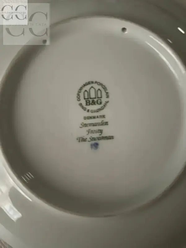 Piatto Natale 2003 Bing Grondahl porcellana con marchio e titolo distintivi