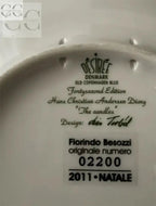 Piatto Natale 2011 Desiree Florindo Besozzi con informazioni edizione Old Copenhagen Blue