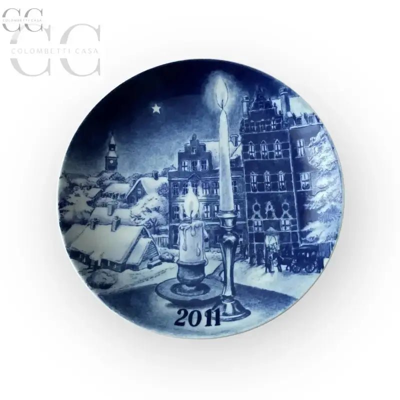 Piatto Natale 2011 Desiree Florindo Besozzi in Old Copenhagen Blue design