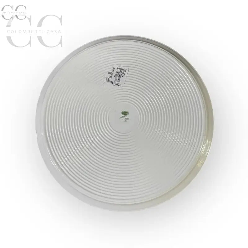 Teglia circolare in argento con scanalature concentriche, Piatto dolce Portmeirion