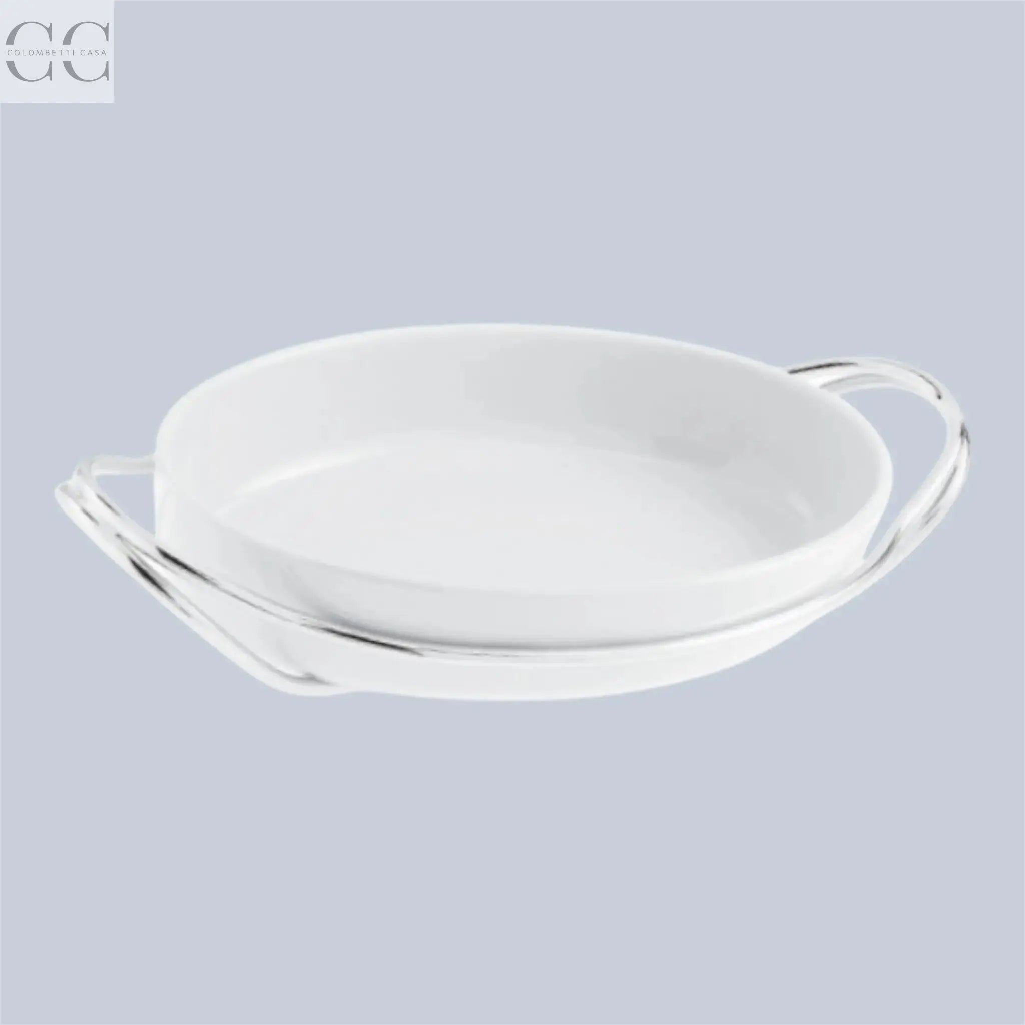 Pirofila ovale con supporto in acciaio Sambonet living Colombetti Casa