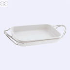 Pirofila rettangolare con supporto acciaio Sambonet Living Colombetti Casa