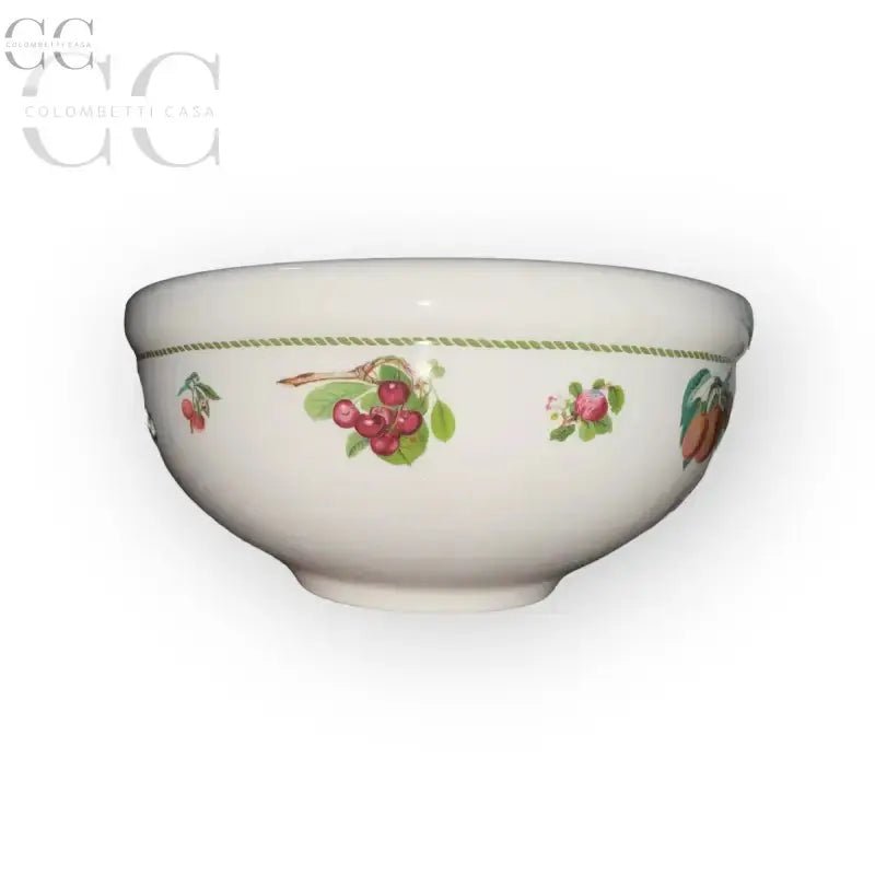 Ciotola in ceramica inglese Pomona Border con design fruttato per insalate e tazze