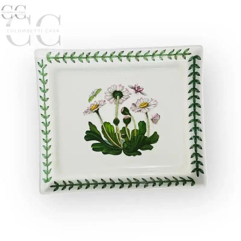 Vassoio rettangolare botanico della ceramica Portmeirion Botanic Garden