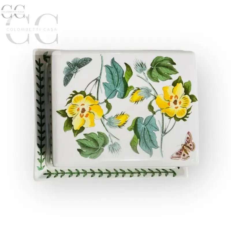 Stoviglie in ceramica Portmeirion con motivo floreale per burro